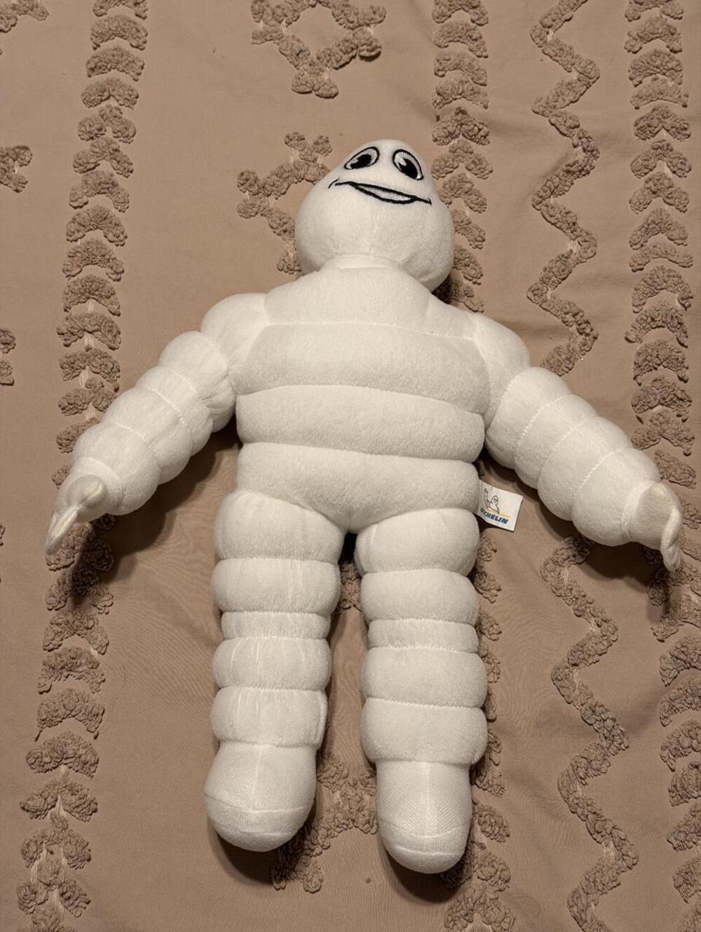 Vtg Y2K Michelin Man Promotional Mascot 16” Collectors Plush Garage Decor White